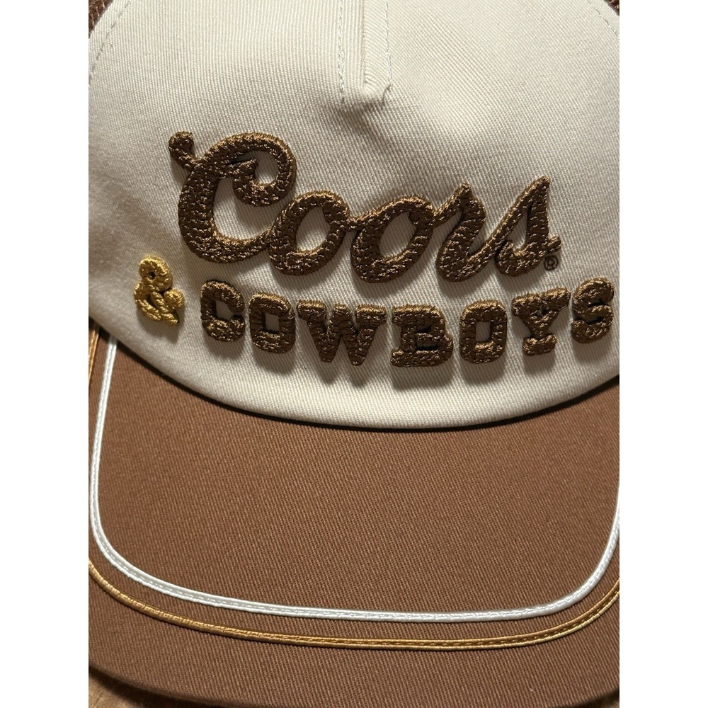 NWT Coors & Cowboys SnapBack Hat American Needle Banquet Brown - Picture 3 of 8